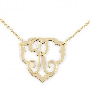 C. Wonder Gold tone "R" Initial necklace